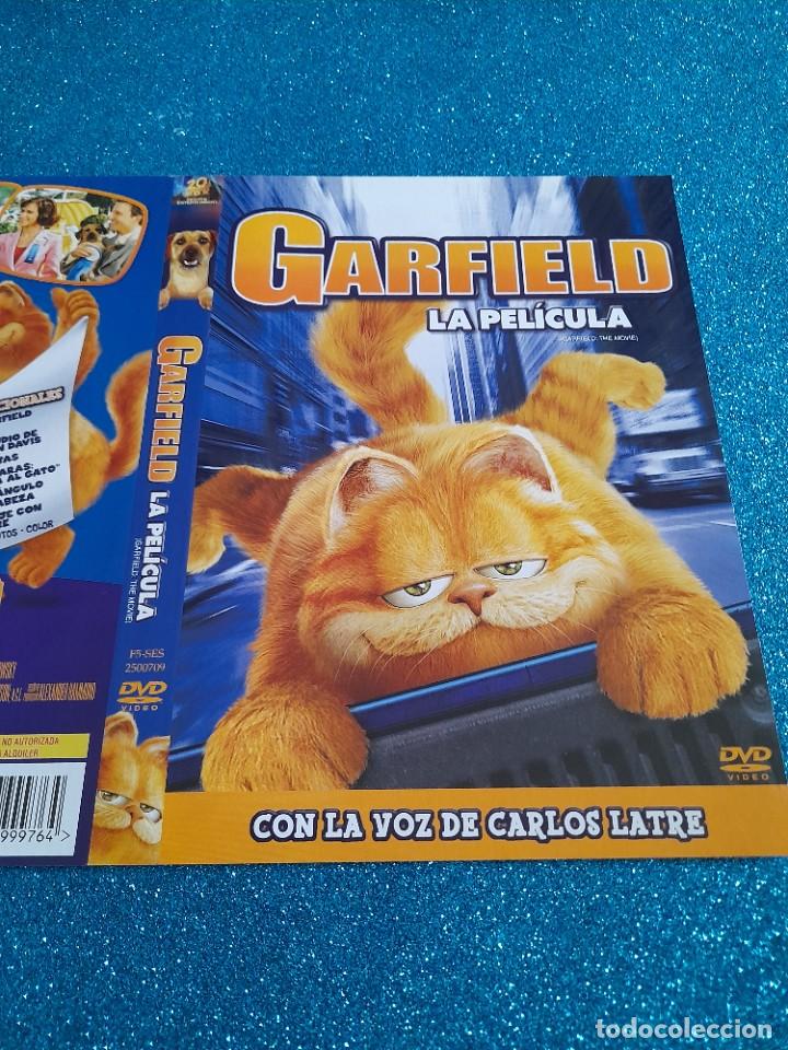 Cine: Car&aacute;tula Original DVD - S&oacute;lo Car&aacute;tula - Garfield - La Pel&iacute;cula - Con la voz de Carlos Latre