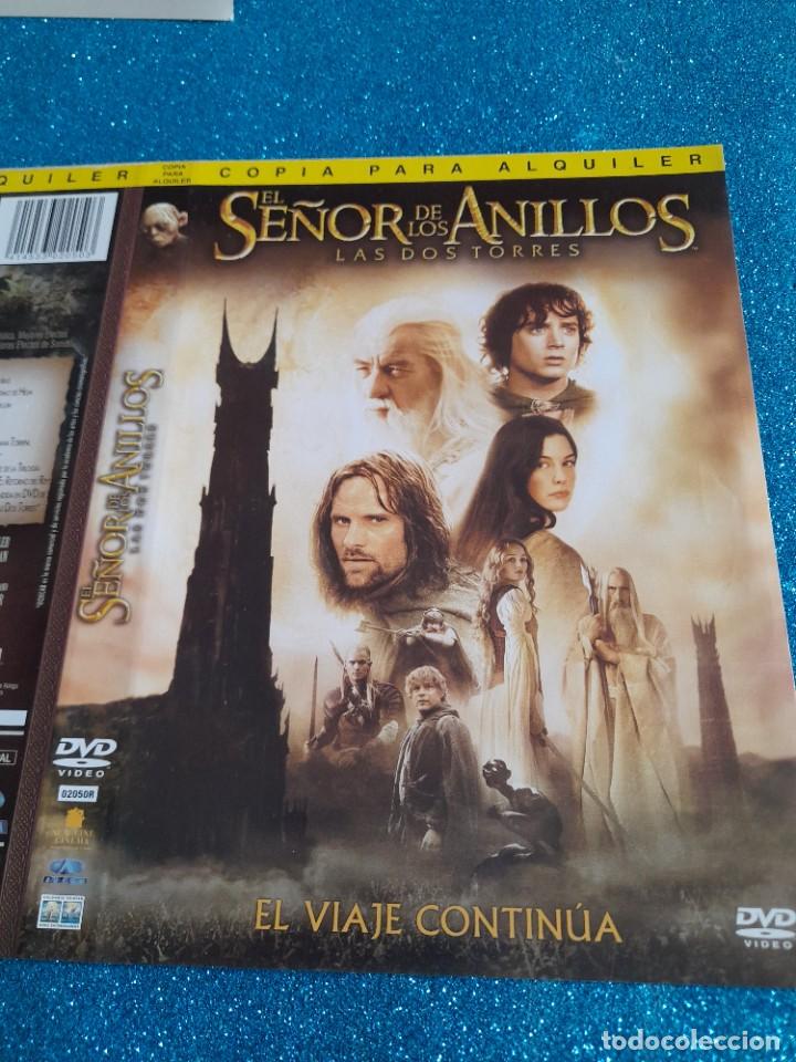 Cine: Car&aacute;tula Original DVD - S&oacute;lo Car&aacute;tula - El Se&ntilde;or de los Anillos - Las Dos Torres - El Viaje Contin&uacute;a