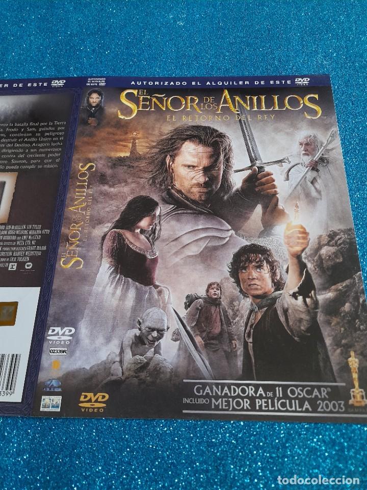 Cine: Car&aacute;tula Original DVD - S&oacute;lo Car&aacute;tula - El Se&ntilde;or de los Anillos - El Retorno del Rey
