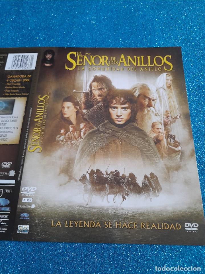 Cine: Car&aacute;tula Original DVD - S&oacute;lo Car&aacute;tula - El Se&ntilde;or de los Anillos - La Comunidad del Anillo - La Leyen