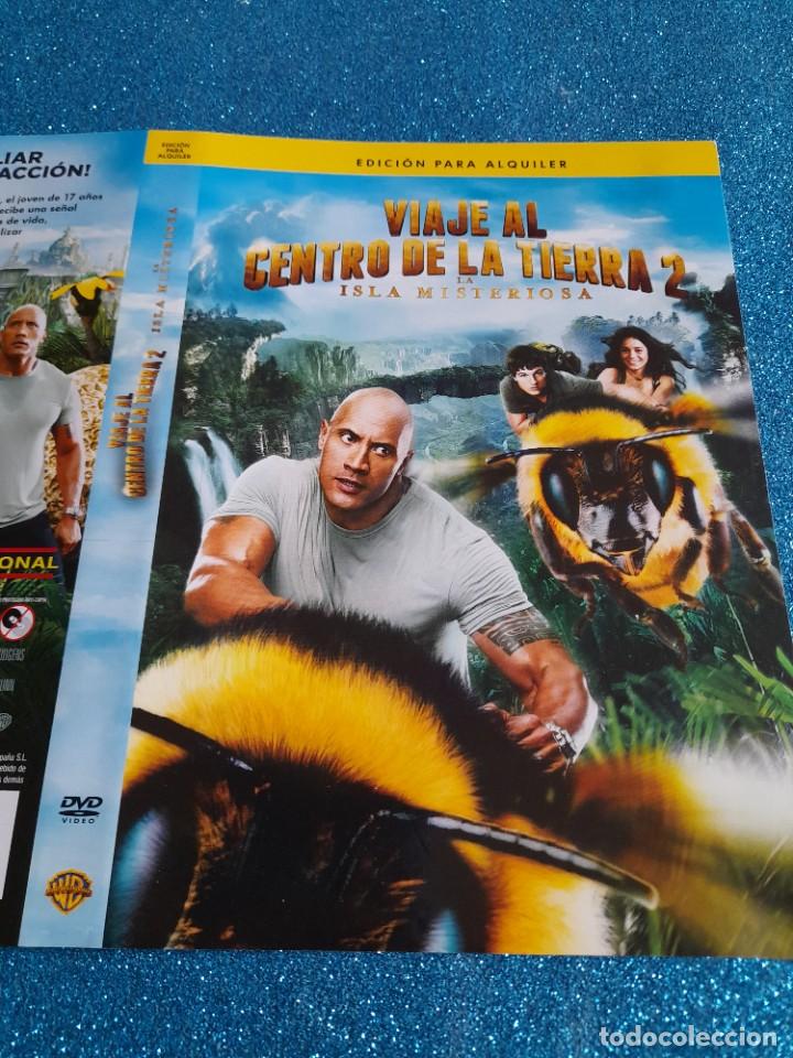 Cine: Car&aacute;tula Original DVD - S&oacute;lo Car&aacute;tula - Viaje al Centro de la Tierra - La Isla Misteriosa