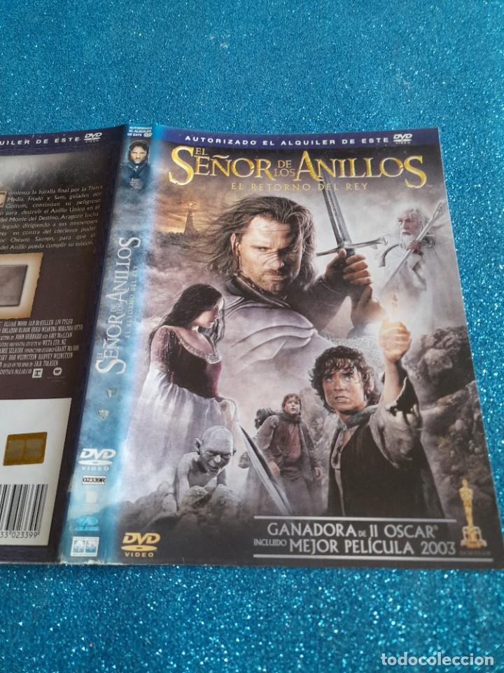Cine: Car&aacute;tula Original DVD - S&oacute;lo Car&aacute;tula - El Se&ntilde;or de los Anillos - El Retorno del Rey