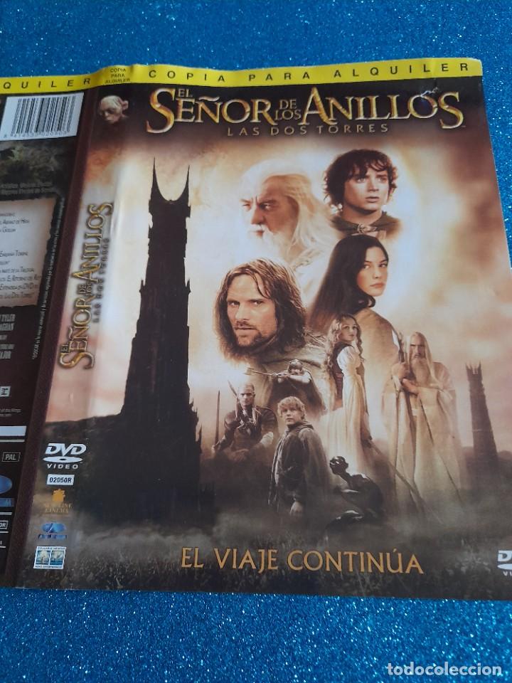 Cine: Car&aacute;tula Original DVD - S&oacute;lo Car&aacute;tula - El Se&ntilde;or de los Anillos - Las Dos Torres