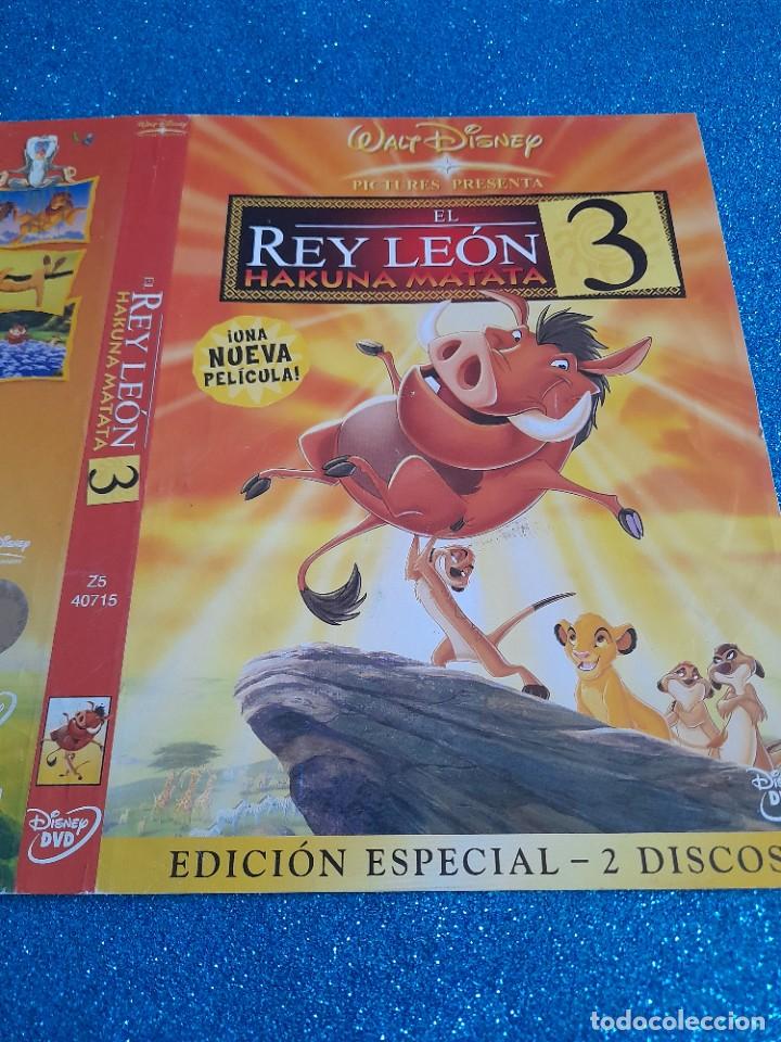 Cine: Car&aacute;tula Original DVD Infantil - S&oacute;lo Car&aacute;tula - El Rey Le&oacute;n - Akuna Matata