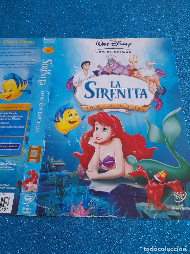 Cine: Car&aacute;tula Original DVD Infantil - S&oacute;lo Car&aacute;tula - La Sirenita