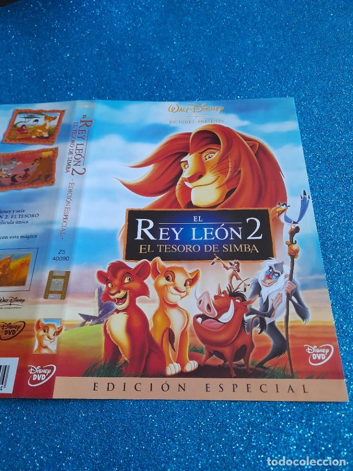 Cine: Car&aacute;tula Original DVD Infantil - S&oacute;lo Car&aacute;tula - El Rey Le&oacute;n 2 - El Tesoro de Simba