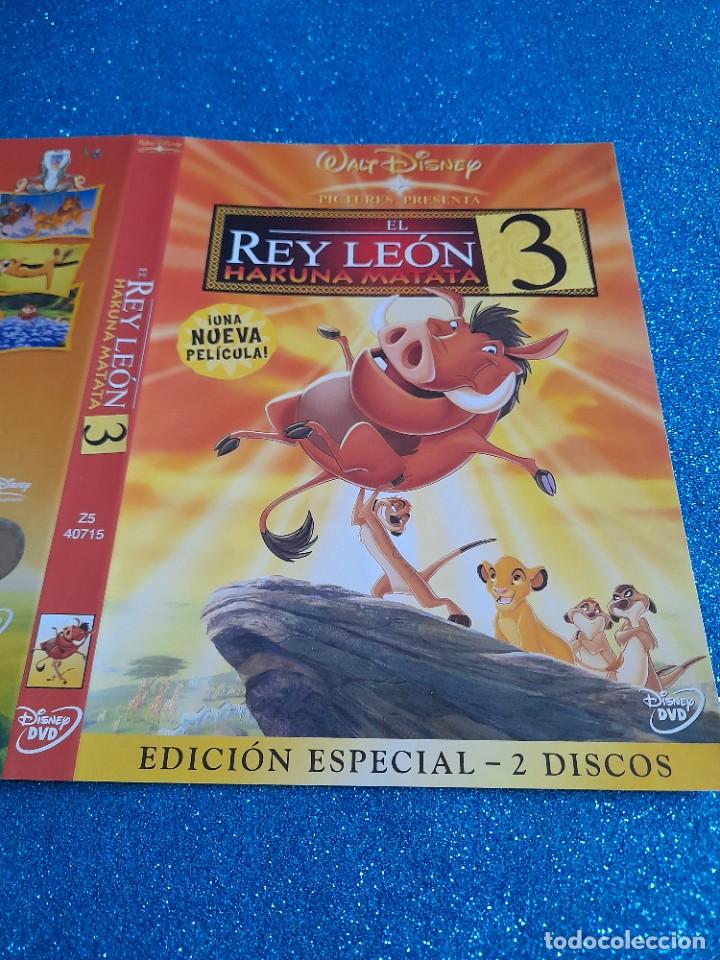 Cine: Car&aacute;tula Original DVD Infantil - S&oacute;lo Car&aacute;tula - El Rey Leon - Hakuna Matata
