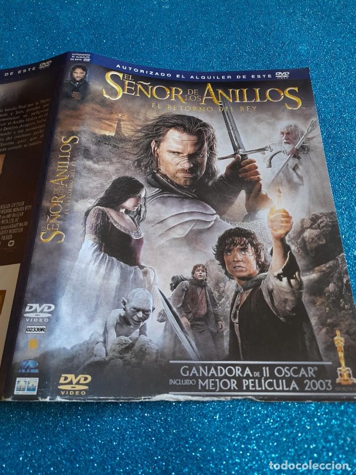 Cine: Car&aacute;tula Original DVD Infantil - S&oacute;lo Car&aacute;tula - El Se&ntilde;or de los Anillos - El Retorno del Rey