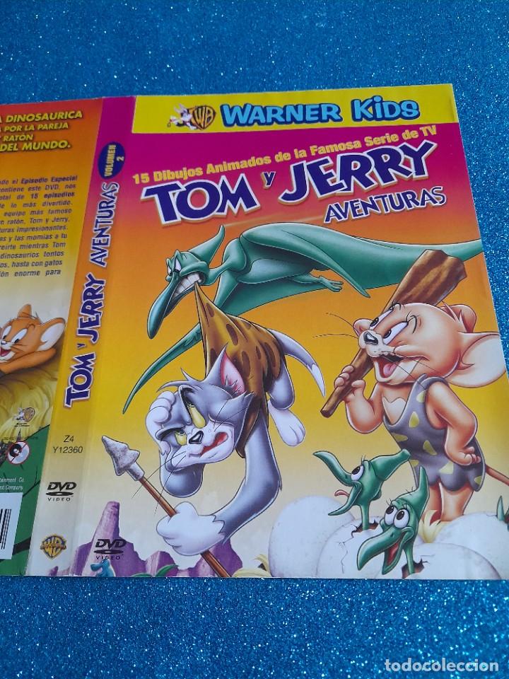 Cine: Car&aacute;tula Original DVD Infantil - S&oacute;lo Car&aacute;tula - Tom y Jerry - Aventuras - Warner Kids