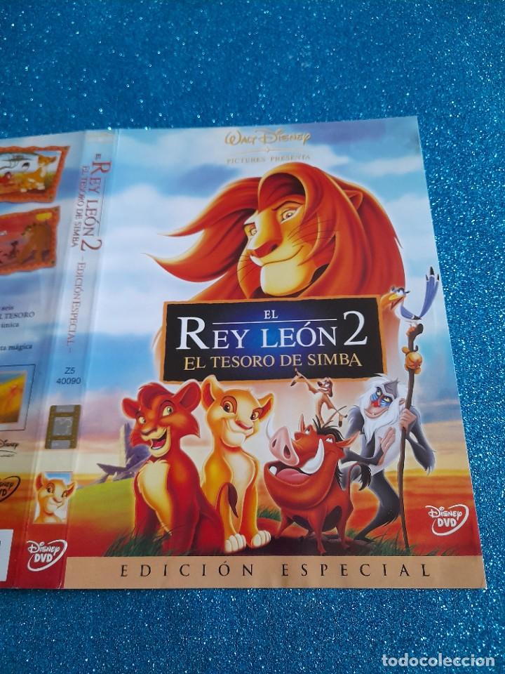 Cine: Car&aacute;tula Original DVD Infantil - S&oacute;lo Car&aacute;tula - El Rey Le&oacute;n 2 - El Tesoro de Simba