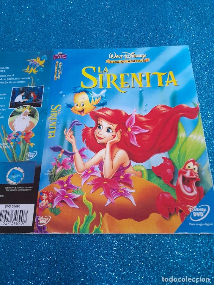 Cine: Car&aacute;tula Original DVD Infantil - S&oacute;lo Car&aacute;tula - La Sirenita - Walt Disney