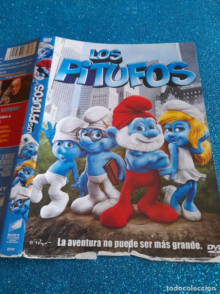 Cine: Car&aacute;tula Original DVD Infantil - S&oacute;lo Car&aacute;tula - Los Pitufos - La Aventura no puede ser m&aacute;s grande