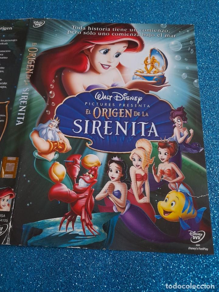 Cine: Car&aacute;tula Original DVD Infantil - S&oacute;lo Car&aacute;tula - El Origen de la Sirenita - Walt Disney