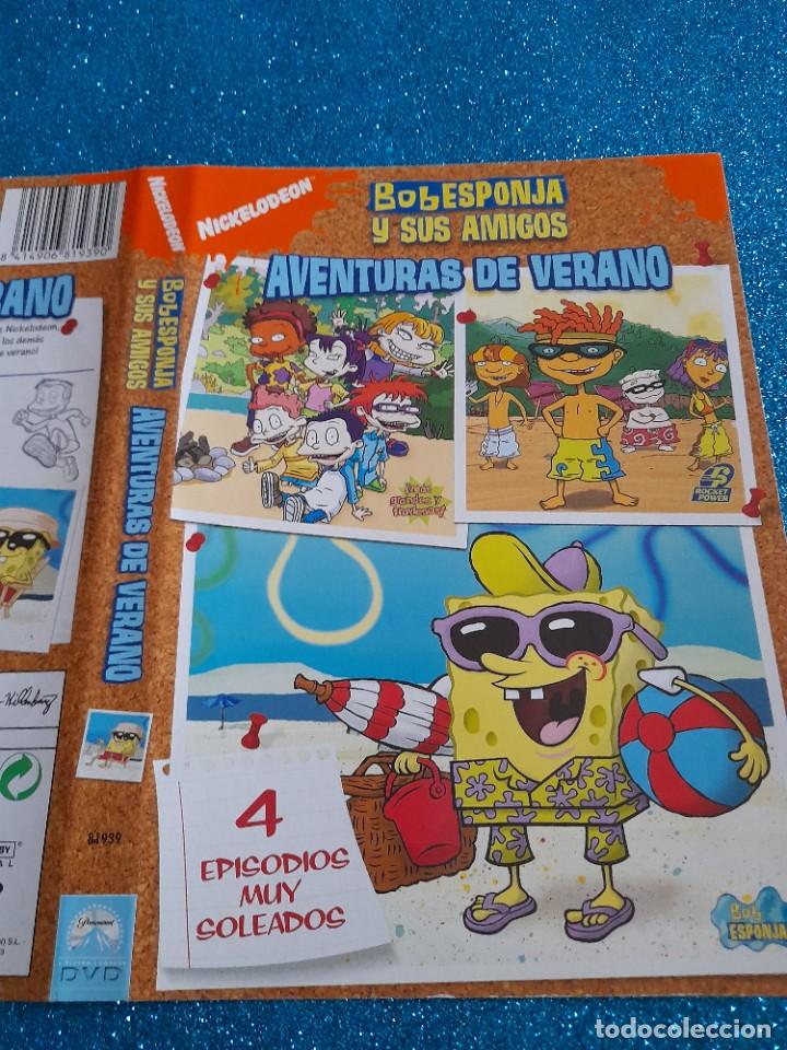 Cine: Car&aacute;tula Original DVD Infantil - S&oacute;lo Car&aacute;tula - Aventuras de Verano - Bob Esponja y sus Amigos