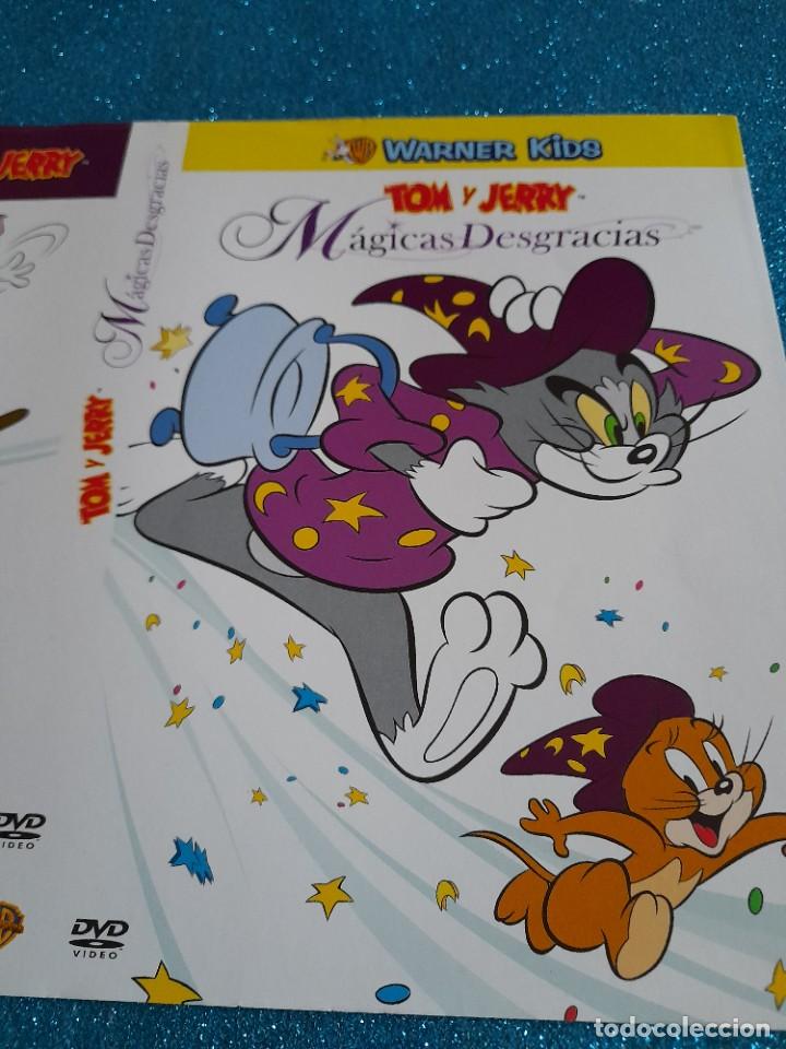 Cine: Car&aacute;tula Original DVD Infantil - S&oacute;lo Car&aacute;tula - Tom y Jerry - Magicas Desgracias - Warner Kids