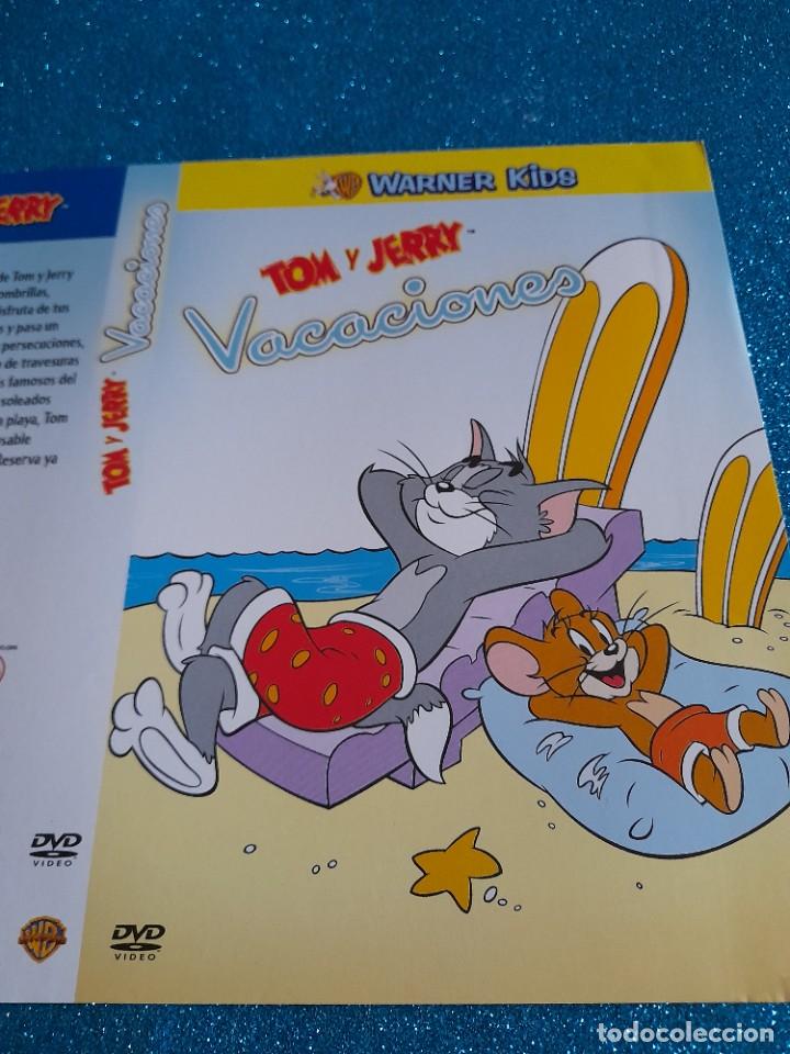 Cine: Car&aacute;tula Original DVD Infantil - S&oacute;lo Car&aacute;tula - Tom y Jerry - Vacaciones - Warner Kids