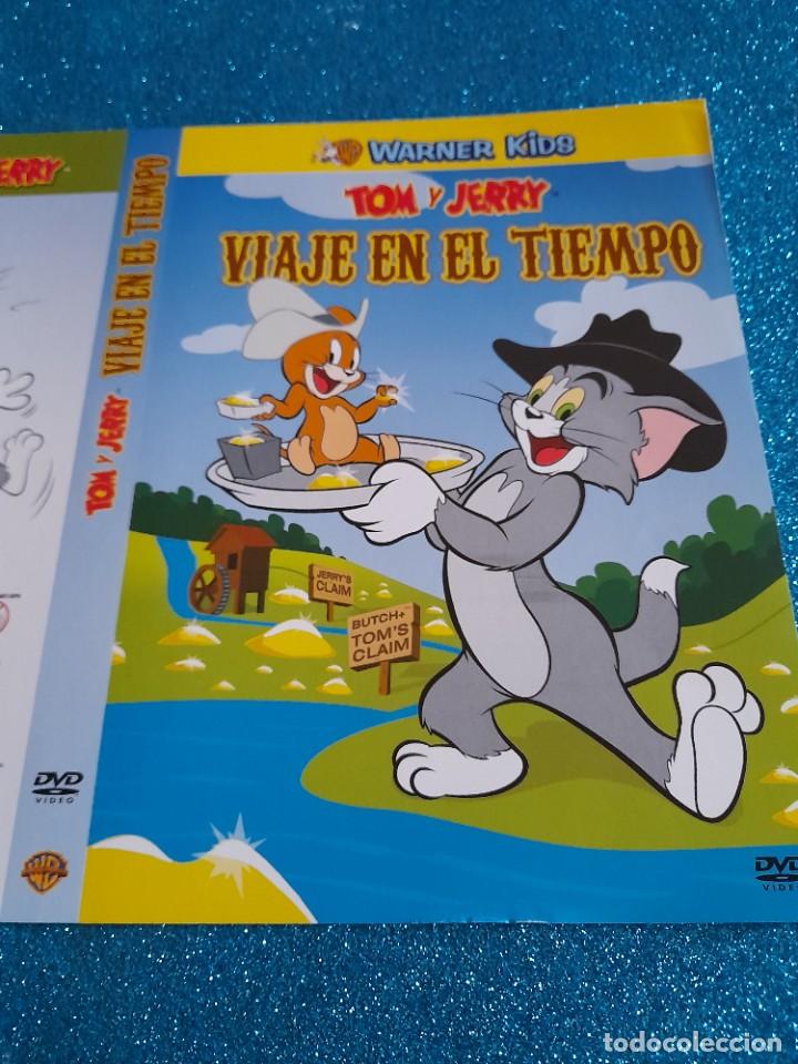 Cine: Car&aacute;tula Original DVD Infantil - S&oacute;lo Car&aacute;tula - Tom y Jerry - Viaje en el Tiempo - Warner Kids