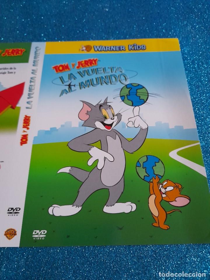 Cine: Car&aacute;tula Original DVD Infantil - S&oacute;lo Car&aacute;tula - Tom y Jerry - La Vuelta al Mundo - Warner Kids