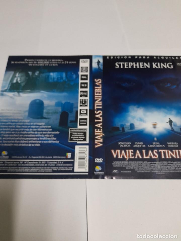 Cine: Car&aacute;tula Original DVD - S&oacute;lo Car&aacute;tula - Viaje a las Tinieblas - Stephen King
