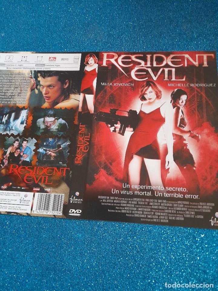 Cine: Car&aacute;tula Original DVD - S&oacute;lo Car&aacute;tula - Resident Evil