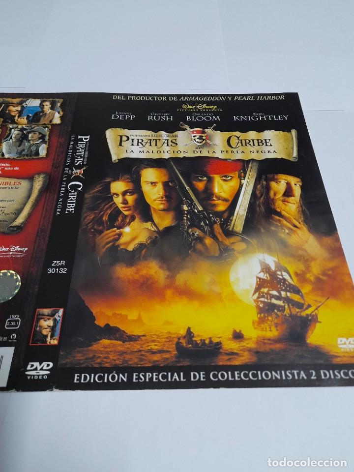 Cine: Car&aacute;tula Original DVD - S&oacute;lo Car&aacute;tula - Piratas del Caribe - La maldici&oacute;n de la perla negra