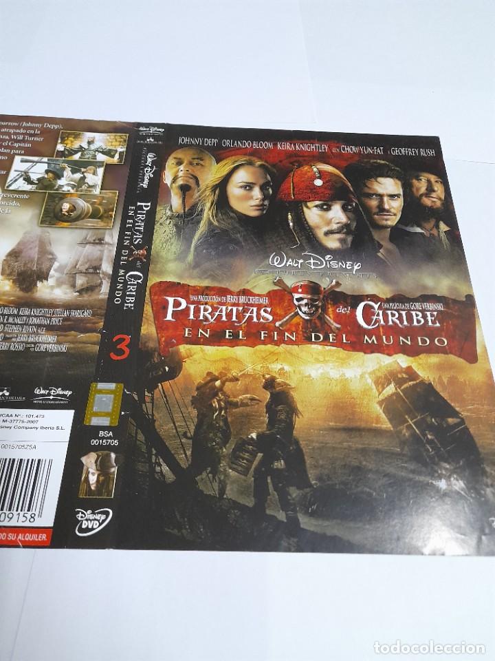 Cine: Car&aacute;tula Original DVD - S&oacute;lo Car&aacute;tula - Piratas del Caribe - En el Fin del Mundo