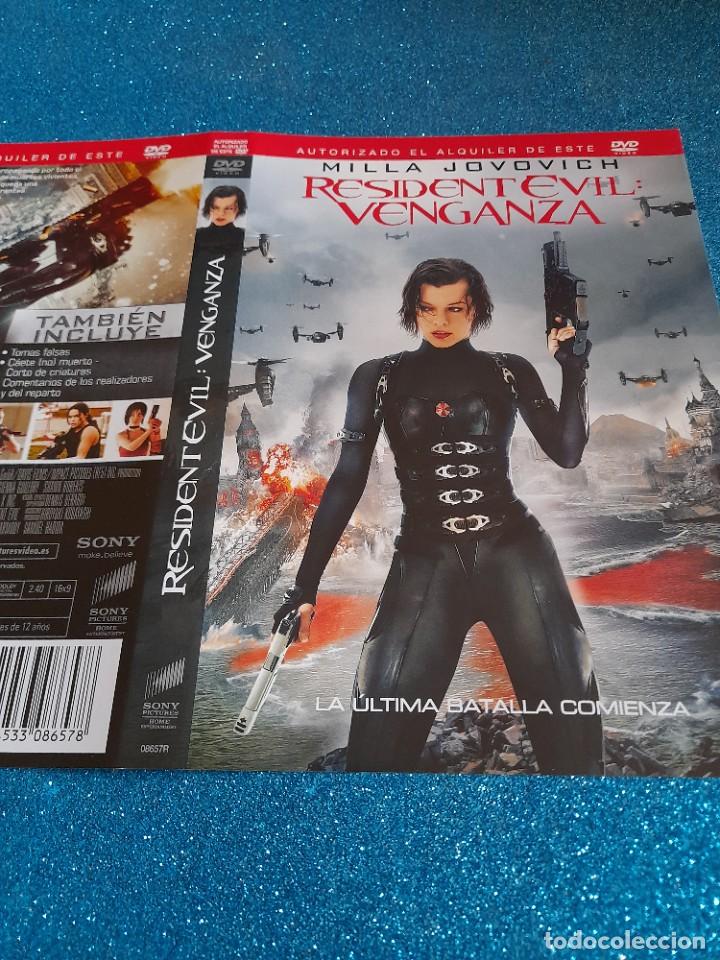 Cine: Car&aacute;tula Original DVD - S&oacute;lo Car&aacute;tula - Resident Evil - Venganza - Milla Jovovich