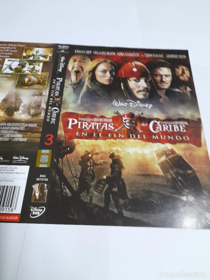 Cine: Car&aacute;tula Original DVD - S&oacute;lo Car&aacute;tula - Piratas del Caribe - En el Fin del Mundo