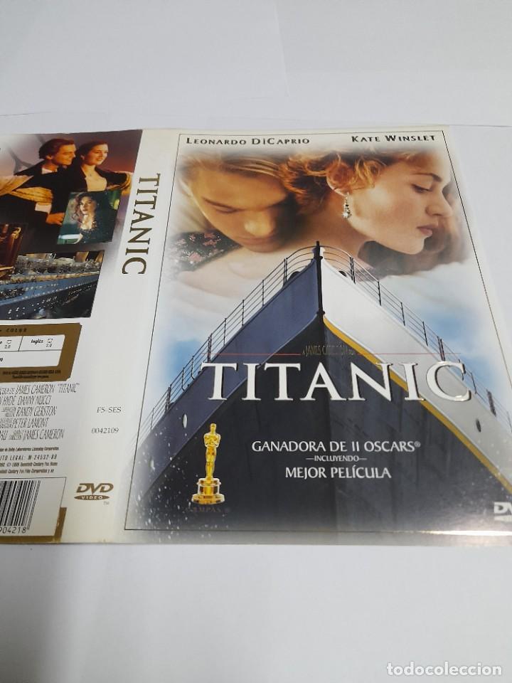 Cine: Car&aacute;tula Original DVD - S&oacute;lo Car&aacute;tula - Titanic