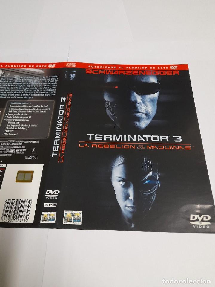 Cine: Car&aacute;tula Original DVD - S&oacute;lo Car&aacute;tula - Terminator 3 - La Reveli&oacute;n de las M&aacute;quinas