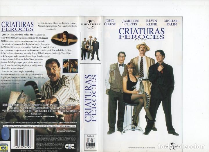 Cinema: CRIATURAS FEROCES: JOHN CLEESE CARATULA VHS