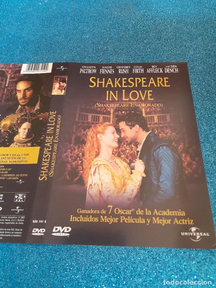Cine: Car&aacute;tula Original DVD - S&oacute;lo Car&aacute;tula - Shakespeare in Love - Shakespeare Enamorado