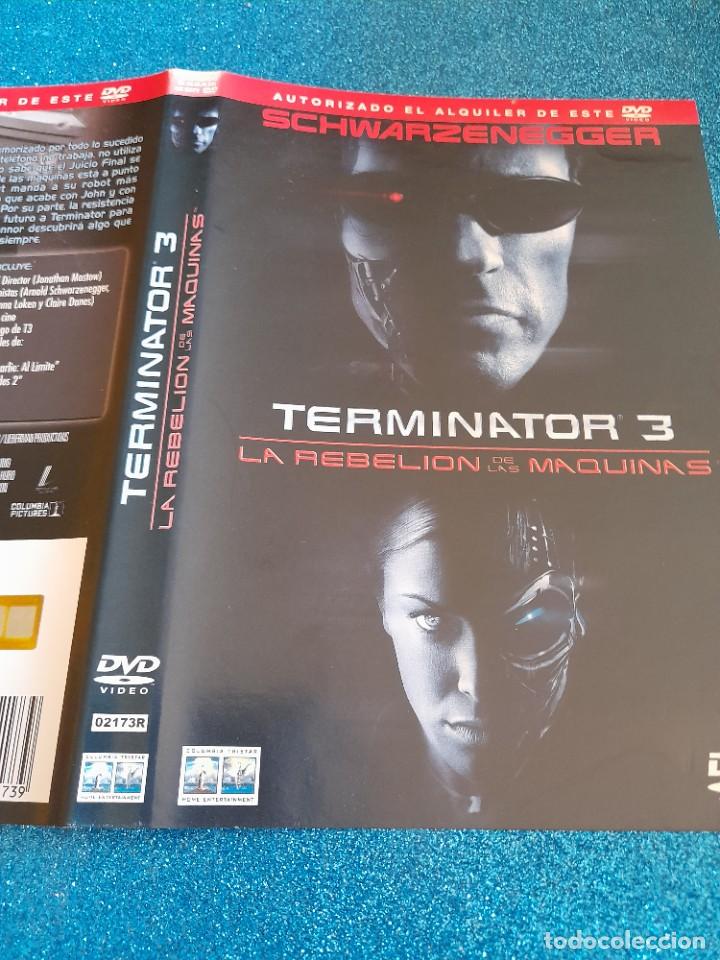 Cine: Car&aacute;tula Original DVD - S&oacute;lo Car&aacute;tula - Terminator 3 - La Reveli&oacute;n de las M&aacute;quinas