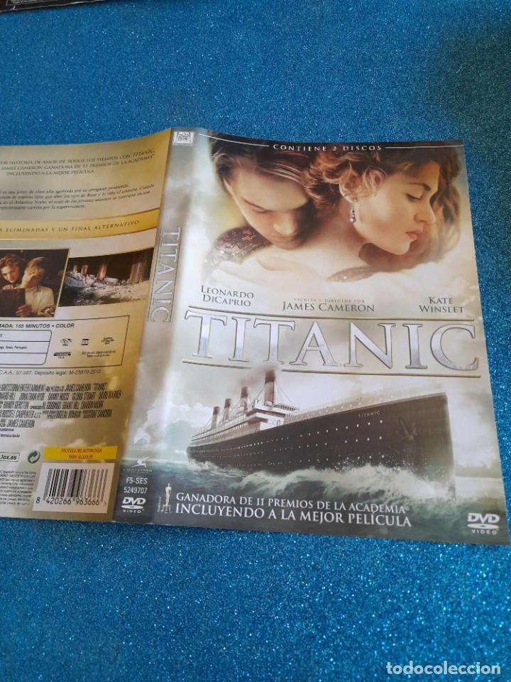 Cine: Car&aacute;tula Original DVD - S&oacute;lo Car&aacute;tula - Titanic