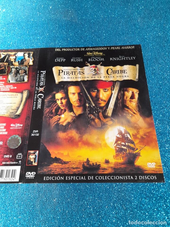 Cine: Car&aacute;tula Original DVD - S&oacute;lo Car&aacute;tula - Piratas del Caribe - La maldici&oacute;n de la perla negra