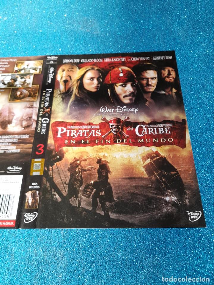 Cine: Car&aacute;tula Original DVD - S&oacute;lo Car&aacute;tula - Piratas del Caribe - En el Fin del Mundo