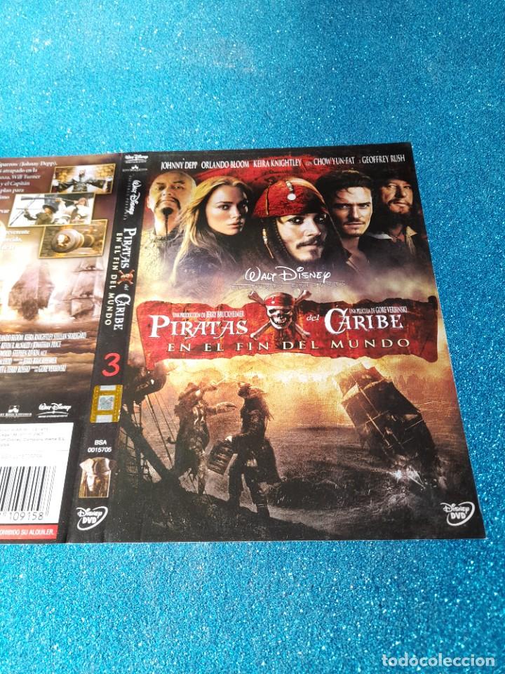 Cine: Car&aacute;tula Original DVD - S&oacute;lo Car&aacute;tula - Piratas del Caribe - En el Fin del Mundo