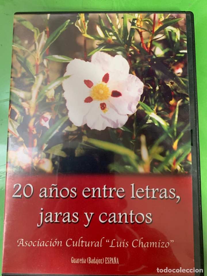 Cine: DVD v&iacute;deo 20 a&ntilde;os entre letras, jarras y cantos. Asociaci&oacute;n cultural &ldquo;Luis chamizo&rdquo;.