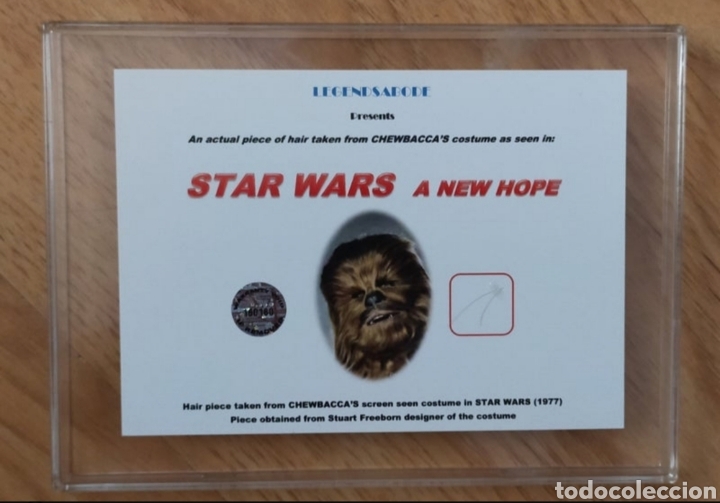 Cine: MECH&Oacute;N DE PELO CHEWBACCA STAR WARS UNA NUEVA ESPERANZA - CERTIFICADO