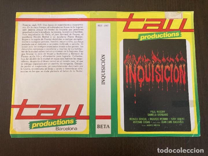 Cine: Car&aacute;tula video original INQUISICION - Foto 1