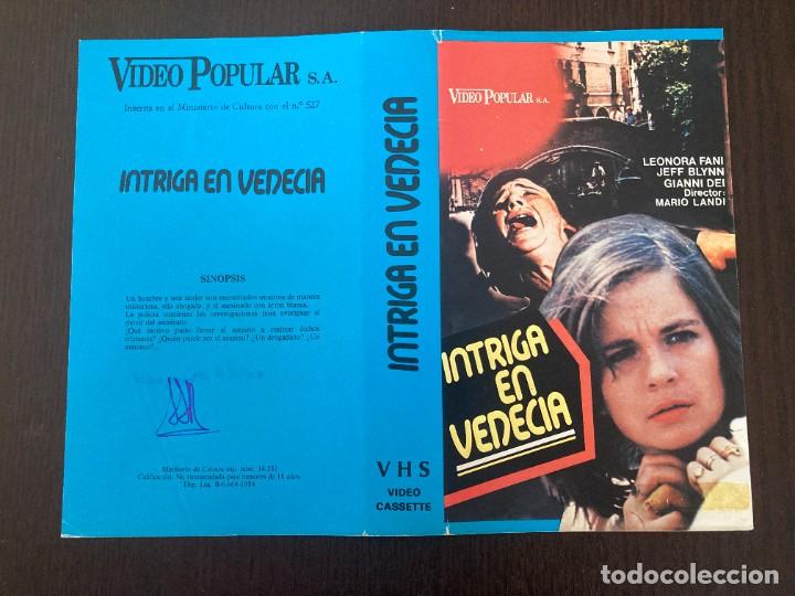 Cine: Car&aacute;tula video original INTRIGA EN VENECIA