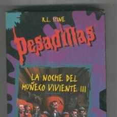 Cinema: VHS CINE: PESADILLAS DE RL STINE - LA NOCHE DEL MUÑECO VIVIENTE III. Lote 337161648