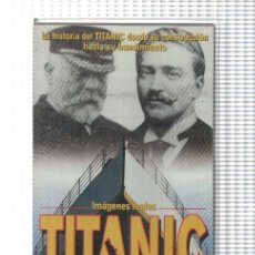Cine: DOCUMENTAL VHS: TITANIC. IMAGENES REALES, HISTORIA DESDE SU CONSTRUCCION HASTA SU HUNDIMIENTO. Lote 340563258