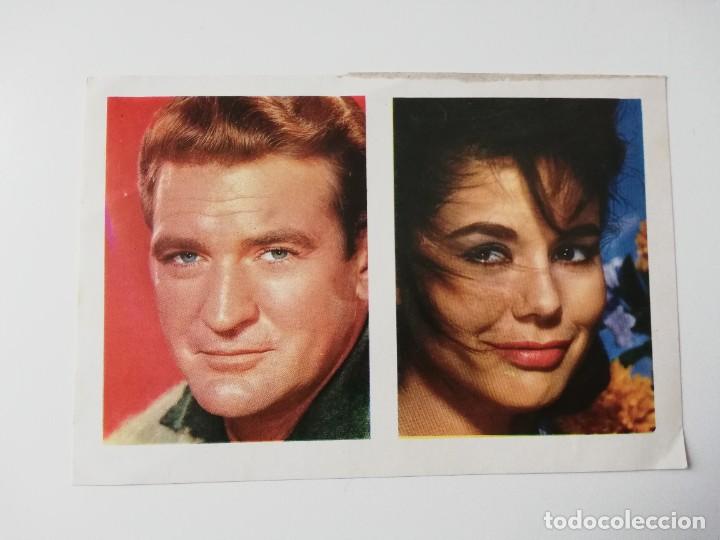 Cinema: 2 CROMOS DE CINE COLECCION ARTISTAS DEL CINEMA N&ordm; 42 GIORGIA MOLL Y N&ordm; 83 ROD TAYLOR