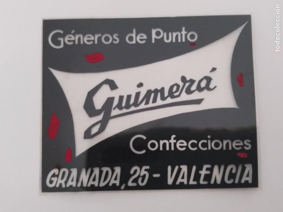 Cine: PUBLICIDAD DIAPOSITIVA ORIGINAL PROYECCION CINE GENERO PUNTO GUIMER&Aacute; VALENCIA RV