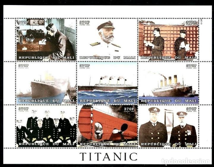 Cine: SELLOS TEMA TITANIC MALI 1998 1381/89 9v .MH