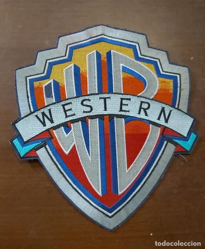 Cinema: Parche bordado Warner Bros, WESTERN, 24 x 21 cm