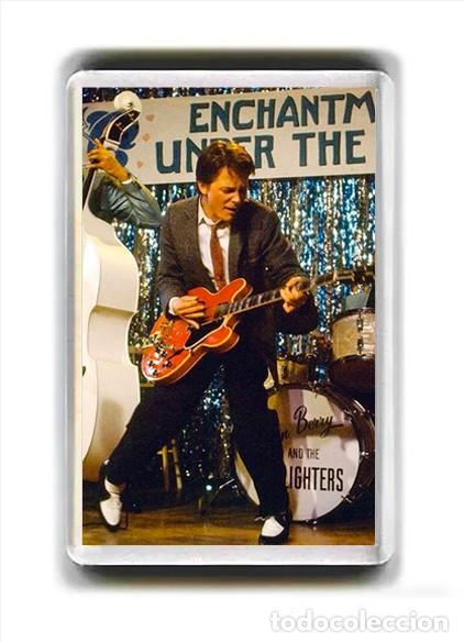Cine: IMAN ACRILICO NEVERA - CINE - REGRESO AL FUTURO MARTY MCFLY
