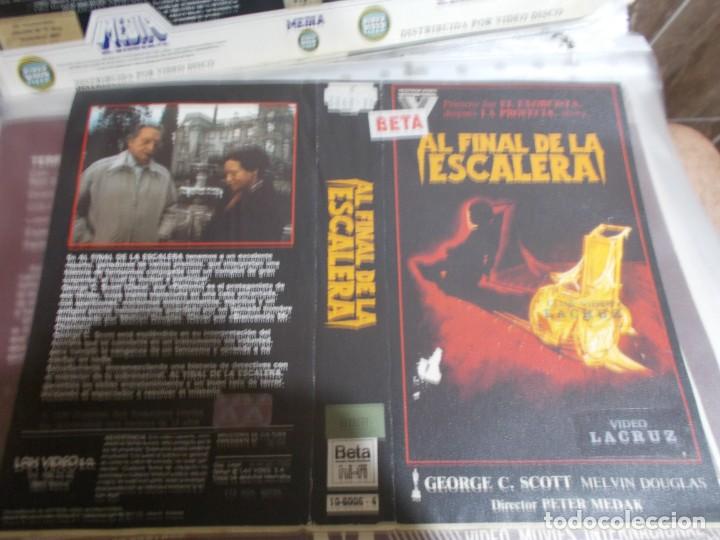 Cinema: AL FINAL DE LA ESCALERA , SOLO CARATULA'' SOLO'' CARATULA, ORIGINAL , DE VIDEO CLUB ,