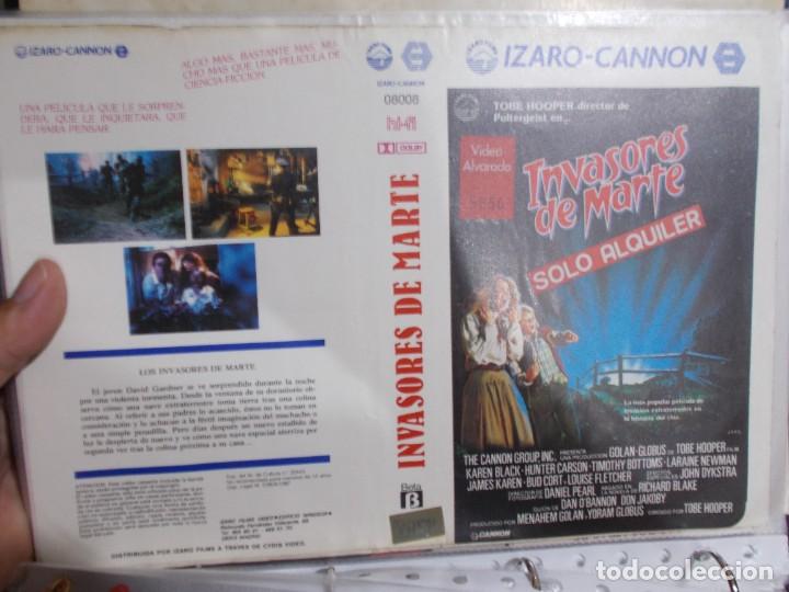 Cinema: INVASORES DE MARTE , SOLO CARATULA'' SOLO'' CARATULA, ORIGINAL , DE VIDEO CLUB ,